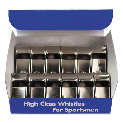 Sports Whistle, Medium Weight, Metal, Silver