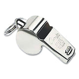 Sports Whistle, Medium Weight, Metal, Silver