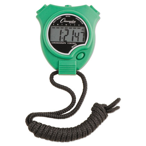 Water-resistant Stopwatches, 1-100 Second, Assorted Colors, 6-set