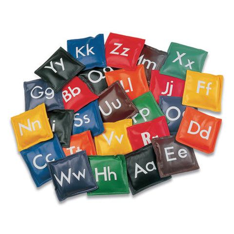 Alphabet Bean Bag Set, Vinyl, Assorted Colors, 26-set