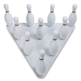 Bowling Set, Plastic-rubber, White, 1 Ball-10 Pins-set