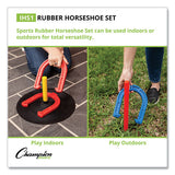 Indoor-outdoor Rubber Horseshoe Set