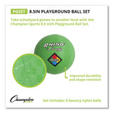 Playground Ball Set, Nylon, Assorted Colors, 6-set