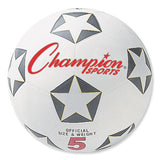 Rubber Sports Ball, For Soccer, No. 5, White-black
