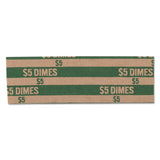 Flat Coin Wrappers, Dimes, $5, 1000 Wrappers-box