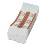 Currency Straps, Brown, $5,000 In $50 Bills, 1000 Bands-pack