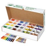 Crayons And Markers Combo Classpack, Eight Colors, 256-set