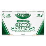 Crayons And Markers Combo Classpack, Eight Colors, 256-set