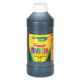 Premier Tempera Paint, Black, 16 Oz
