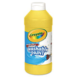 Washable Paint, Yellow, 16 Oz