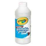 Washable Paint, White, 16 Oz