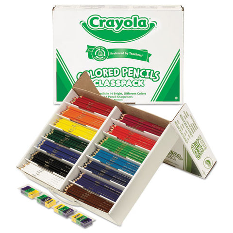 Color Pencil Classpack Set, 3.3 Mm, 2b (#1), Assorted Lead-barrel Colors, 462-box
