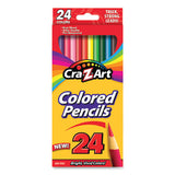 Colored Pencils, 24 Assorted Lead-barrel Colors, 24-set