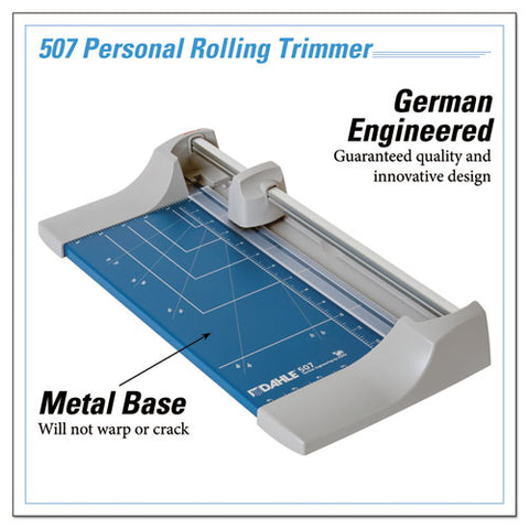 Rolling-rotary Paper Trimmer-cutter, 7 Sheets, 12" Cut Length