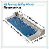 Rolling-rotary Paper Trimmer-cutter, 7 Sheets, 18" Cut Length