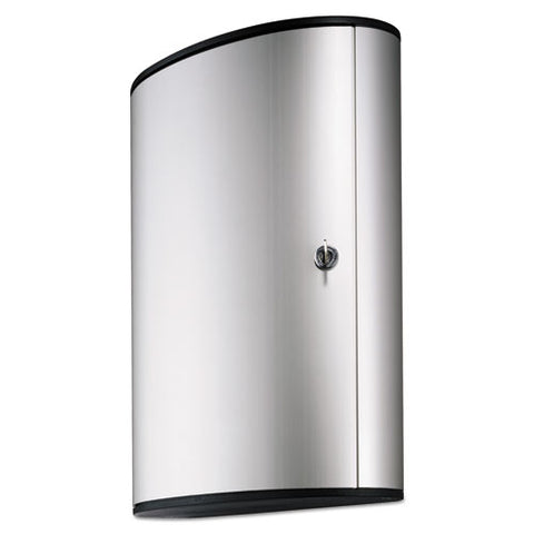 Locking Key Cabinet, 72-key, Brushed Aluminum, 11 3-4 X 4 5-8 X 15 3-4
