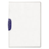 Swingclip Clear Report Cover, Letter Size, Dark Blue Clip, 25-box