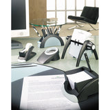 Telindex Desk Address Card File, Holds 500 4 1-8 X 2 7-8 Cards, Graphite-black