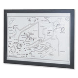 Duraframe Magnetic Sign Holder, 5.5 X 8.5, Black Frame, 2-pack
