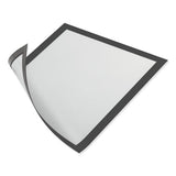 Duraframe Magnetic Sign Holder, 5.5 X 8.5, Black Frame, 2-pack