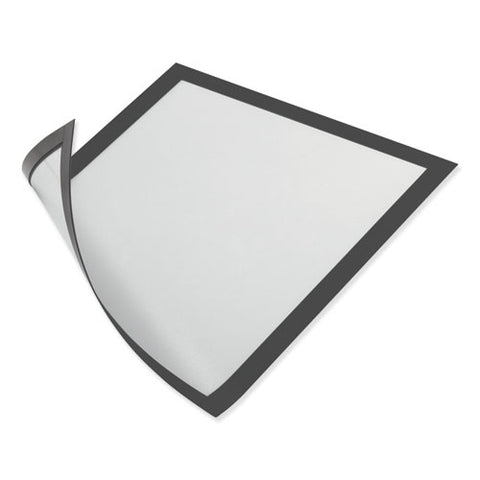 Duraframe Magnetic Sign Holder, 5.5 X 8.5, Black Frame, 2-pack