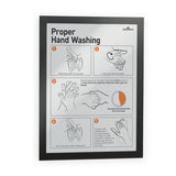 Duraframe Sign Holder, 8 1-2 X 11, Black Frame, 2 Per Pack