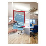 Duraframe Sign Holder, 8 1-2" X 11", Red Frame, 2-pack