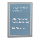 Duraframe Sign Holder, 8 1-2" X 11", Silver Frame, 2-pack