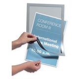 Duraframe Sign Holder, 8 1-2" X 11", Silver Frame, 2-pack
