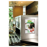 Duraframe Sign Holder, 11" X 17", Silver, 2-pk