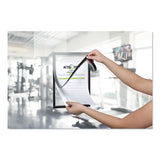 Duraframe Note Sign Holder, 8 1-2" X 11", Silver Frame