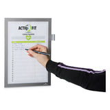 Duraframe Note Sign Holder, 8 1-2" X 11", Silver Frame