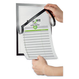 Duraframe Note Sign Holder, 8 1-2" X 11", Silver Frame