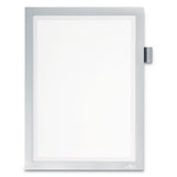 Duraframe Note Sign Holder, 8 1-2" X 11", Silver Frame