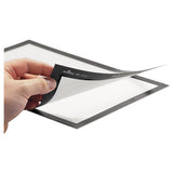 Duraframe Sign Holder, 5 1-2 X 8 1-2, Black Frame, 2-pack