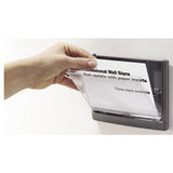 Click Sign Holder For Interior Walls, 6 3-4 X 5-8 X 5 1-8, Gray