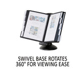 Sherpa Motion Desk Reference System, 10 Panels, Black Borders