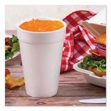 Foam Drink Cups, 16oz, White, 25-bag, 40 Bags-carton
