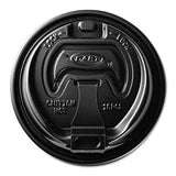 Optima Reclosable Lid, Fits 12-24 Oz Foam Cups, Black, 1000-carton