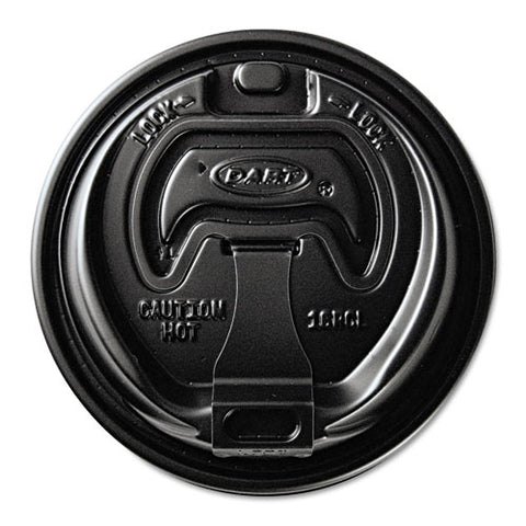 Optima Reclosable Lid, Fits 12-24 Oz Foam Cups, Black, 1000-carton
