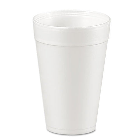 Foam Drink Cups, 32oz, White, 25-bag, 20 Bags-carton