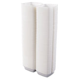 Foam Hinged Lid Containers, 6 X 5.78 X 3, White, 500-carton