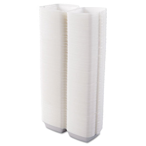 Foam Hinged Lid Containers, 6 X 5.78 X 3, White, 500-carton