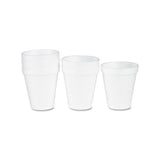 Foam Drink Cups, 6oz, White, 25-bag, 40 Bags-carton