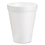 Foam Drink Cups, 6oz, White, 25-bag, 40 Bags-carton