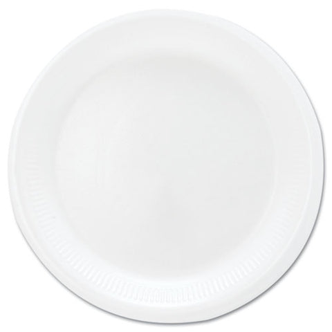 Mediumweight Foam Dinnerware, Plates, 6" Dia, White, 125-pack