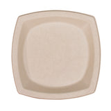 Compostable Fiber Dinnerware, Proplanet Seal, Plate, 8.25 X 8.25, Tan, 500/carton