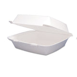 Foam Hinged Lid Containers, 9.25 X 9.5 X 3, 200-carton