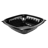 Presentabowls Pro Black Square Bowls, 32 Oz, 8.5 X 8.5 X 2, 63-bag, 4 Bags-carton