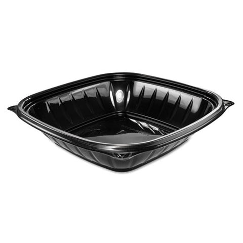 Presentabowls Pro Black Square Bowls, 32 Oz, 8.5 X 8.5 X 2, 63-bag, 4 Bags-carton